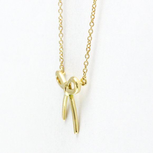 Tiffany Tiffany Bow Yellow Gold (18K) No Stone Men,Women Fashion Pendant Neck... - Picture 2 of 11